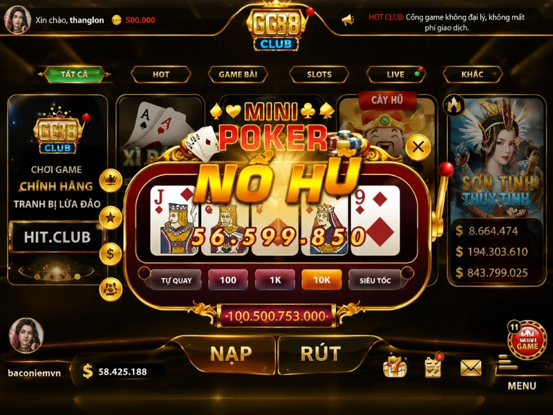Tổng quan ưu đãi nạp 50 tặng 50 trên 76789.FUN