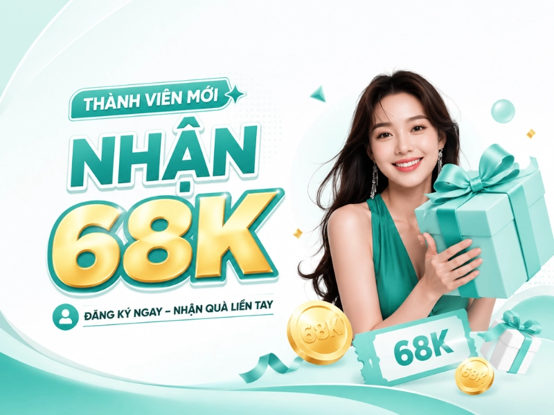 Thành Viên Mới GG88 Nhận 68K: Ưu Đãi Dễ Bắt Đầu