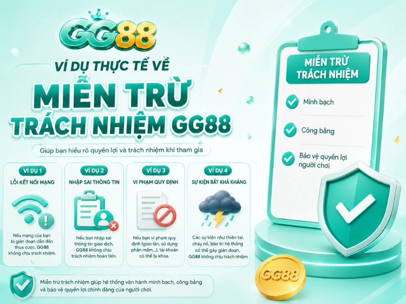 Ví Dụ Thực Tế Về Miễn Trừ Trách Nhiệm GG88