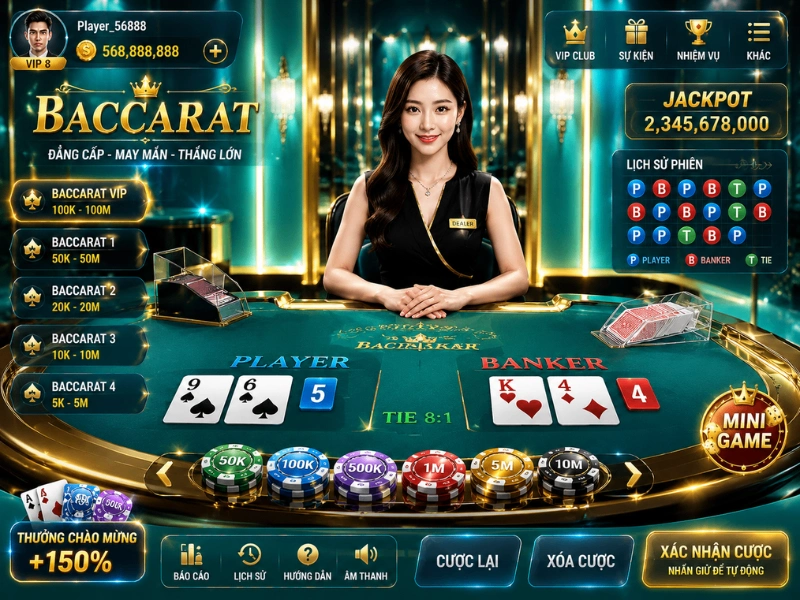 GG88.BET Baccarat trực tuyến chuyên nghiệp